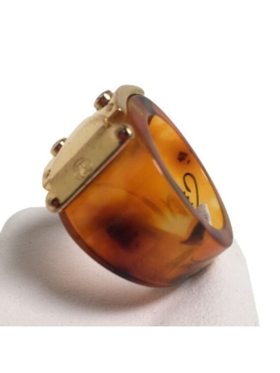 Louis Vuitton M Size Ring Burg Lock Me Brown - Picture 2 of 5